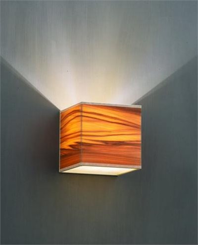CUBE 壁燈 緞翅木